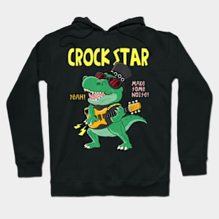 Croc Star Rock Star Playing Guitar Hoodie